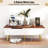 Lift Top Coffee Table w/ Split Top & 2 Hidden Compartments Tapered Metal Legs-1220208424