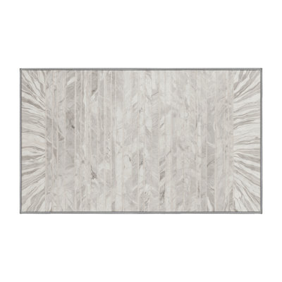 Machine Washable Gray Area Rug