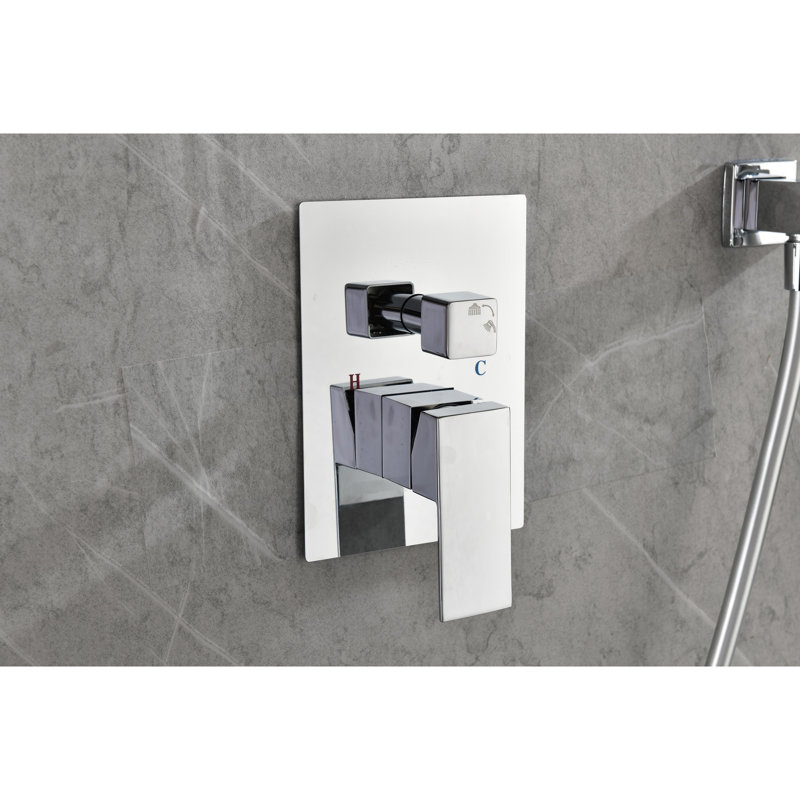 12" Rain Shower Head System Wall Mount - Brass Fashioned Water Stamina Self-cleaning Technique American Standard Pipe Installation Method Bath