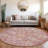 Machine Washable Indoor/Outdoor Xhevrie Merlot Rug-1104994829