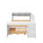 Full Size Daybed With Storage Shelves,Drawers,Trundle,Charging Station,LED Light,Desk And Cabinet-1951052233
