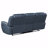 Blue Motion Reclining Sofa With Drop Down Table