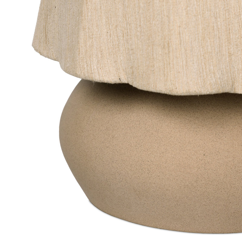 Posie Table Lamp-Tan Speckled Ceramic, Tan