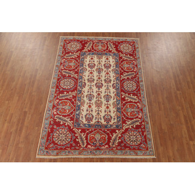 Handmade Wool Kazak Oriental Area Rug 6x9