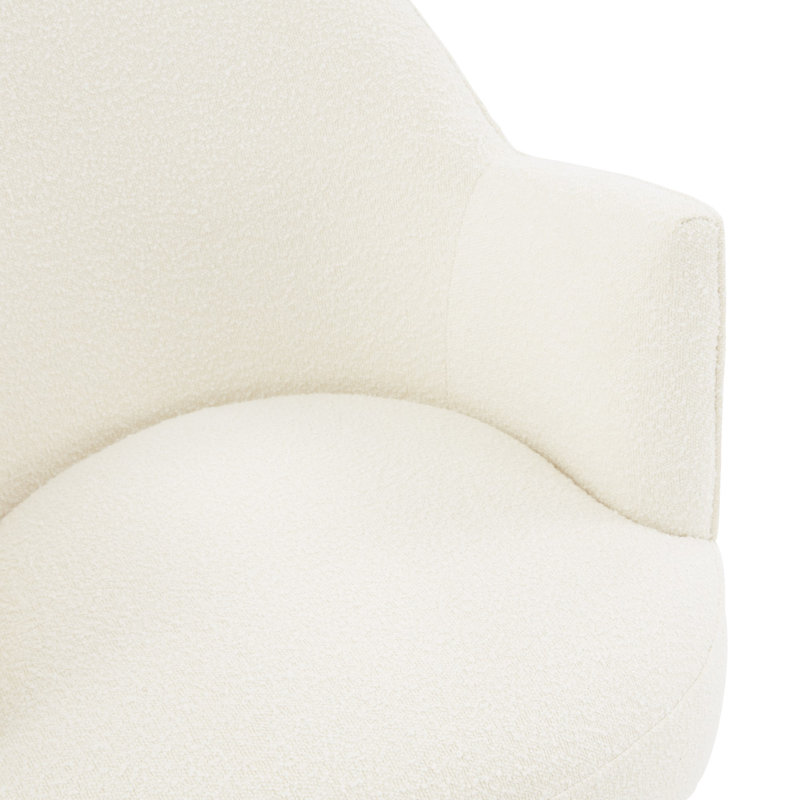 Levant Upholstered Swivel Armchair, Ivory