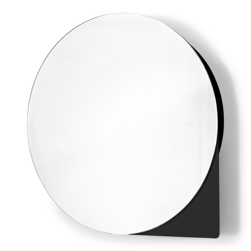Spinder X BUDDE Steel Mirror, 55 cm H x 55 cm W, Black