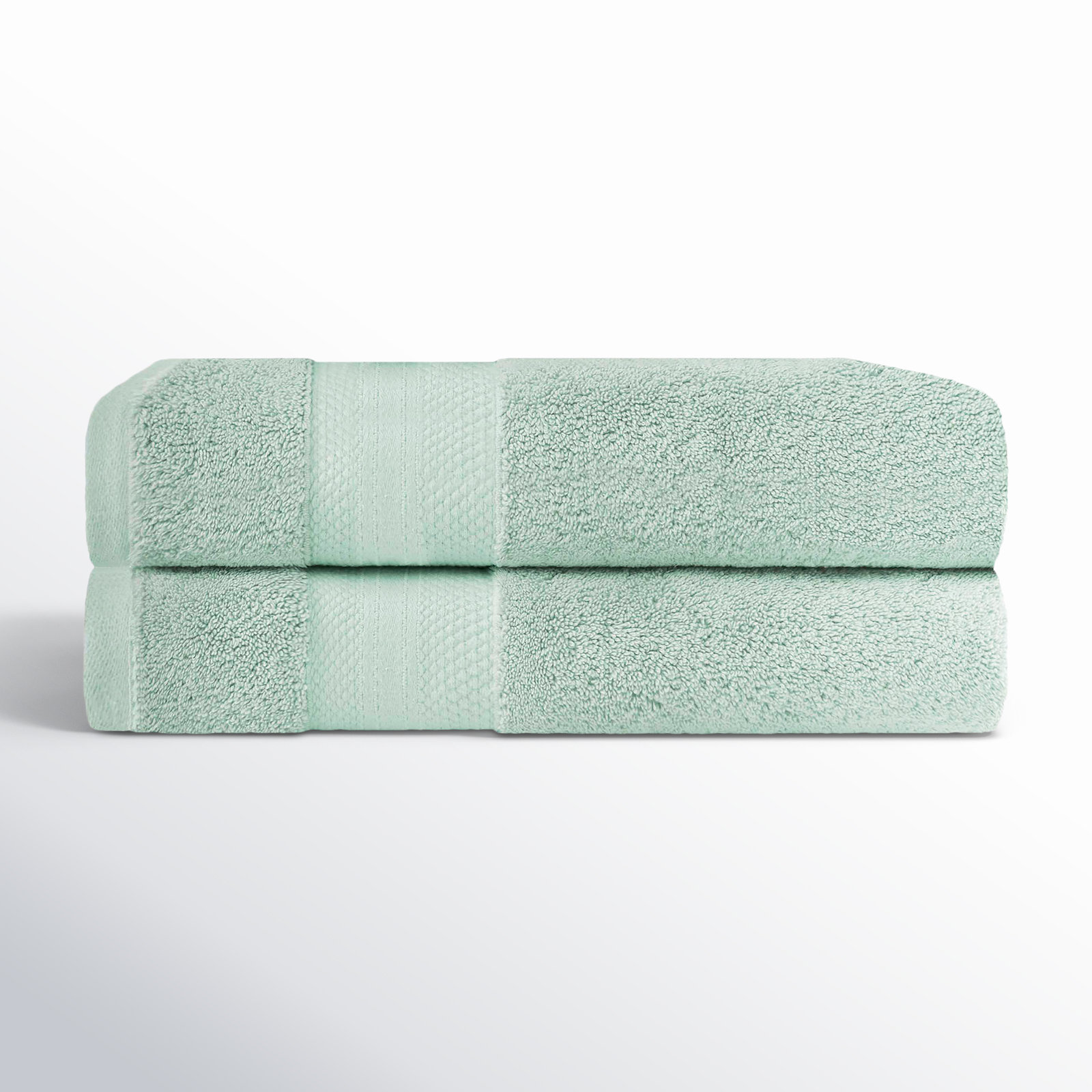 Finnian Ultra-Plush Heavyweight, 100% Turkish Towel Collection, Dusty Aqua, Bath Towels - 2 Pack