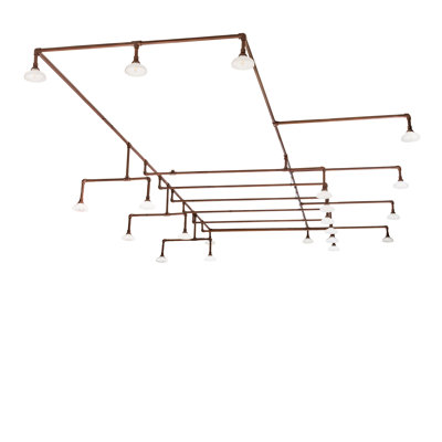 PipeDream 21 - Light Dimmable Drum Chandelier