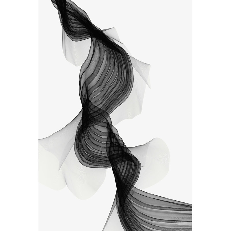 «Bowry Black Wave II» par Irena Orlov, reproduction sur toile tendue, H 12 po x l 8 po