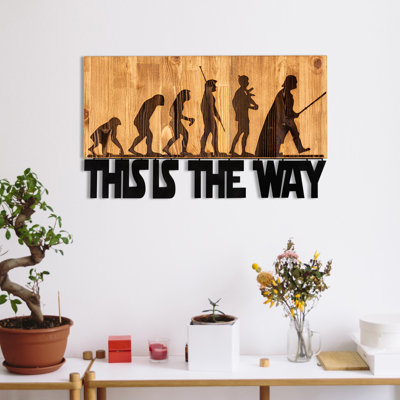 Élégant accessoire mural en bois, noir et noyer, 22,8 po x 14,6 po | Structure 100% métal (épaisseur: 0,05 po) et bois massif (épaisseur: 1,2 po) | Parfait pour la décoration intérieure et la présentation élégante, conception moderne