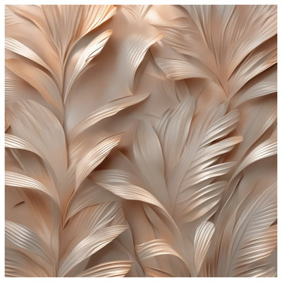 Textured Leaf Pattern Bath Mat