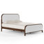 Structure de lit tapissier Lorrell Boucle-101121740