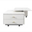 Table basse extensible avec 2 tiroirs et 6 roulettes pour le salon
