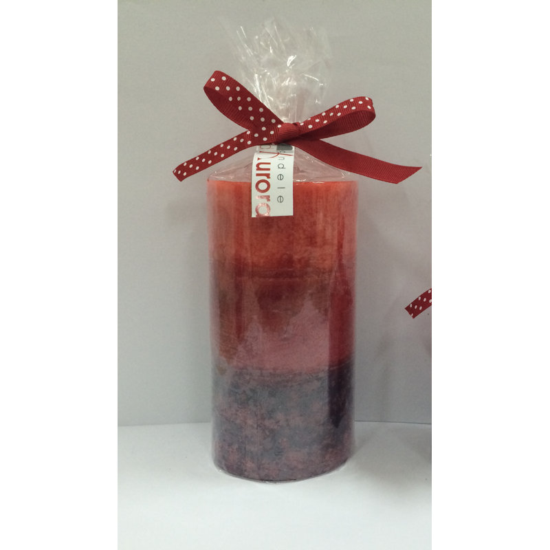 Afrodite Unscented Pillar Candle, 13cm H