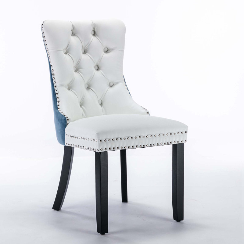 Ingvarda Tufted Velvet Side Chair Dining Chair
