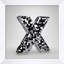 Disco Letter X Print by Mat Sanders
