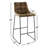 Lamarr Upholstered Faux Leather Counter Stool-268394538