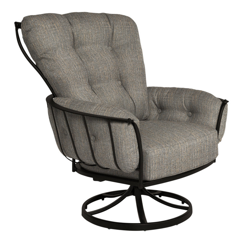 Monterra Outdoor Rocker Chair, Carbon Black, Adena Shale