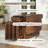 Space Saving Folding Drop Leaf Kitchen Dining Table with 4 Hidden Chairs, Fully Assembled, Walnut, 51"