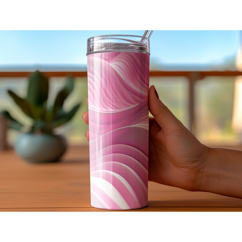 Choose Handmade Tumblers 591ml Vacuum Insulated Stainless Steel (18/8) Travel Tumbler with Straw