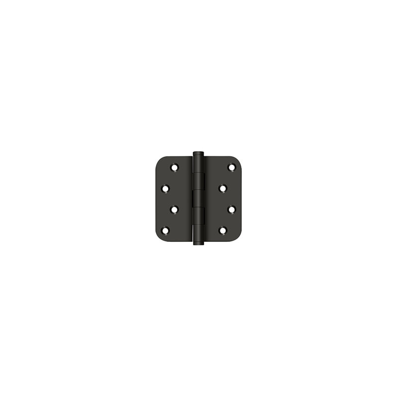 Deltana DSB4R510B-RZ 4" x 4" x 5/8" Radius Hinge / Zig-Zag in Oil-rubbed Bronze Pair, Oil Rubbed Bronze