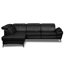 Genuine Leather Reclining Corner Sofa with Adjustable Headrests and Adjustable Armrest and Storage-449599725-449599726