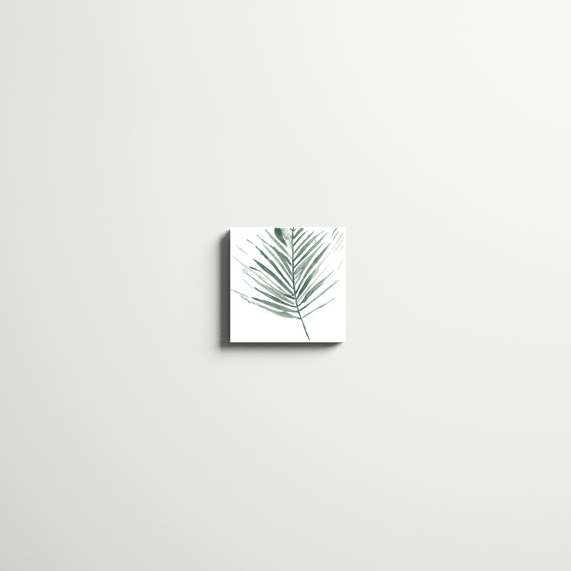 «Verdant Impressions II», peinture sur toile tendue, H 12 po x l 12 po