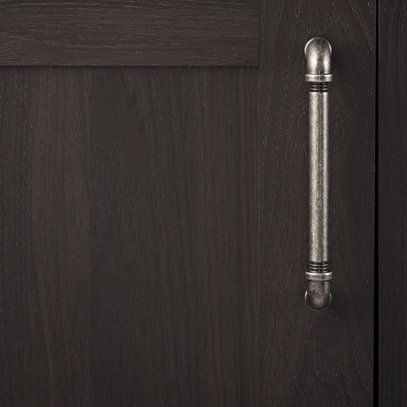 Poignées d'armoire de cuisine Pipeline, poignées de tiroir à noyau solide pour portes d'armoire, 6 5/16 po (160 mm)