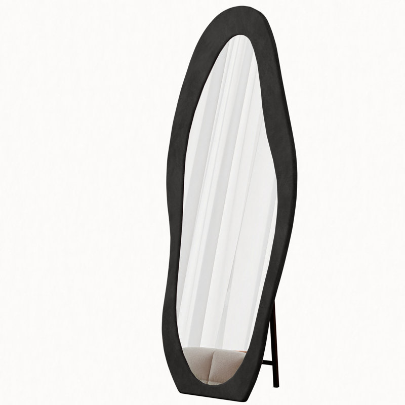 Full Length Mirror,63" x 24" Floor Mirror/ Wall Mirror, Black
