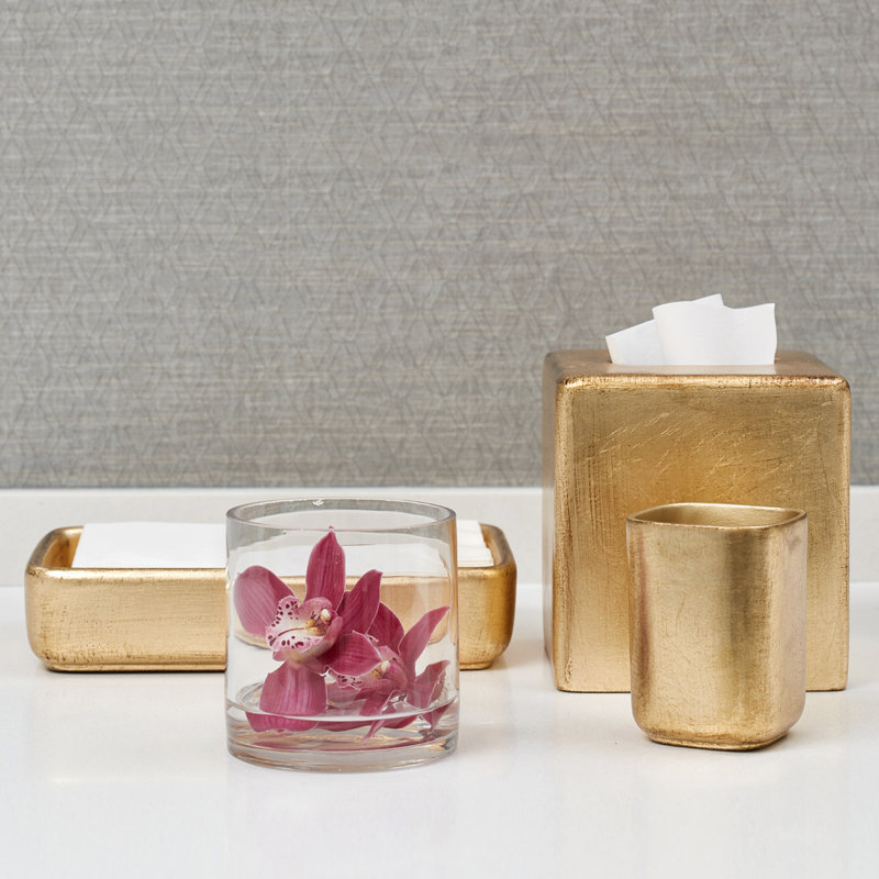 Ava Bathroom Tray, Gold