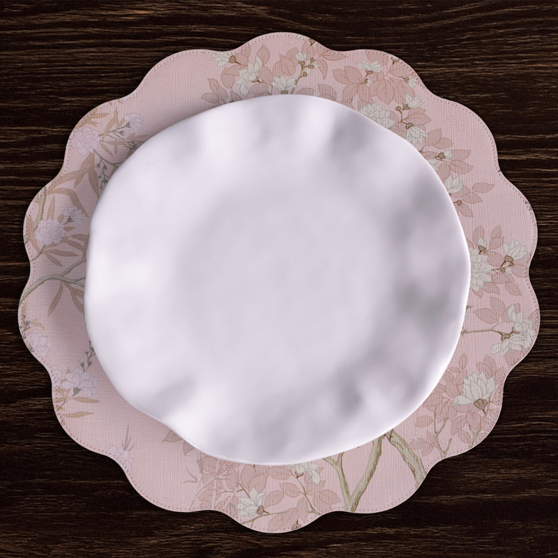 Vida Chinoiserie Reversible Round Placemats