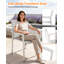 Ensemble de 2 chaises de patio empilables, ensemble de chaises de patio en aluminium Never-Rust