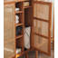 Armoire à chaussures moderne et minimaliste en rotin de bois massif