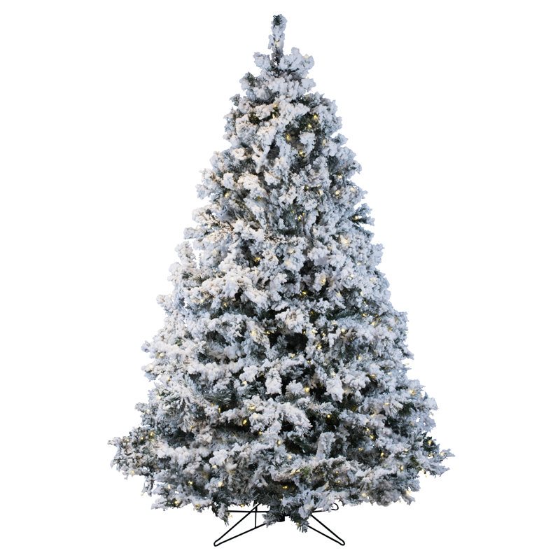 Alandis 9' H Lighted Artificial Spruce Christmas Tree