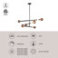 Reese 48-in Urban Bronze Dimmable LED Chandelier with Amber Glass-793185762