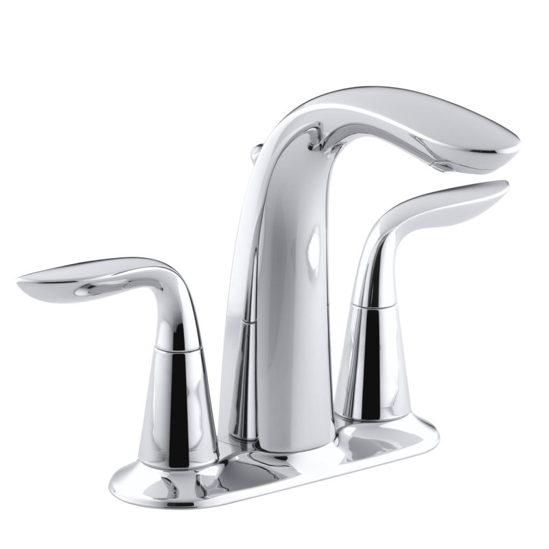 Refinia Centerset Bathroom Sink Faucet, Polished Chrome