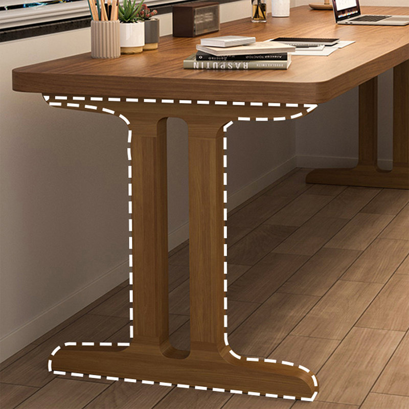 Light chestnut colour Rectangular Solid Wood Writing desk, 29.53"H*62.99"W*23.62"D