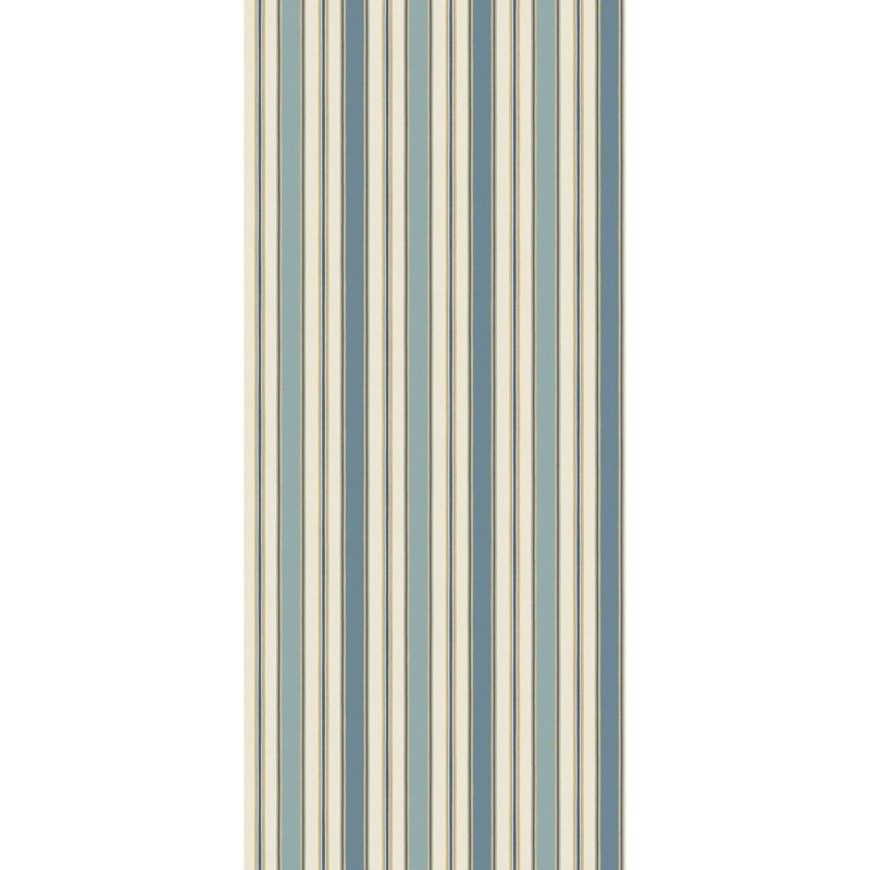 Melbourne Striped Non-Woven Wallpaper Roll, Blue