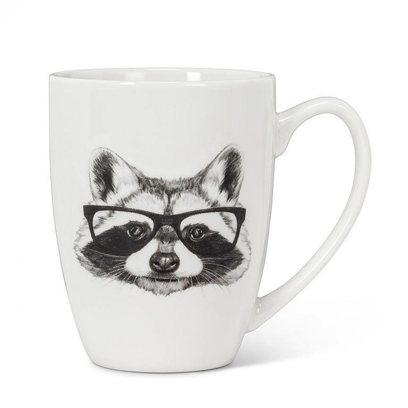 Tasse à stylo et encre raton laveur