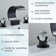8 in Widespread Bathroom Sink Faucet 2 Crystal Handle 3 Hole Lavatory Basin Mixer Tap 