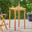 Table de bar d'extérieur carrée en bois d'acacia minimaliste avec finition en teck pour une utilisation durable et élégante du patio-508381202