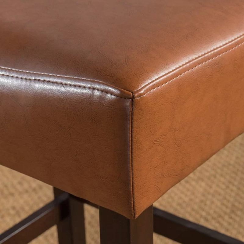 Tabouret de comptoir de 26,75 po Lorraine, Marron foncé