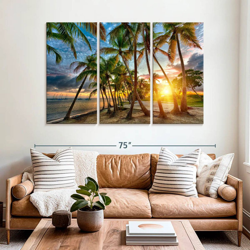 Anse champagne Gillard coucher de soleil, H 42 po x l 65 po