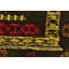 Tapis de zone en laine vert 4 pi 2 po x 4 pi en laine one-of-kind-noué la main Earley