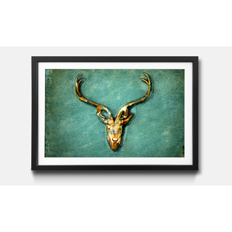 The Deer - Single Picture Frame Print, 60cm H x 80cm W