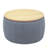 Round Storage Ottoman, 2 In 1 Function, Work As End Table And Ottoman(25.5"X25.5"X14.5")-1674029673