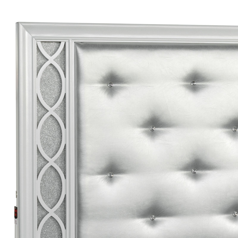 Zon Tufted Platform Bed, King