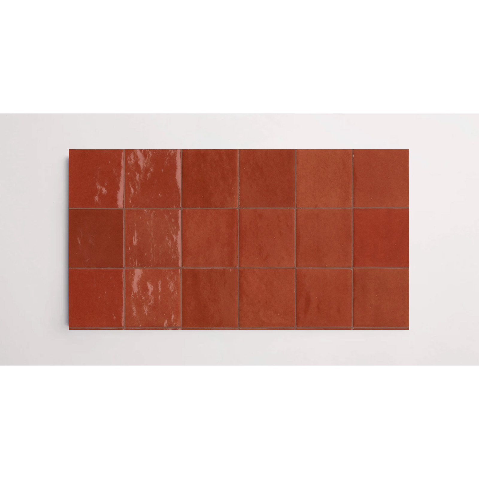 Greenwich 4" x 4" Glossy, Bordeaux