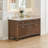 Lala 60" Double Bathroom Vanity with Grain White Engineered Stone Countertop without Mirror-658382844