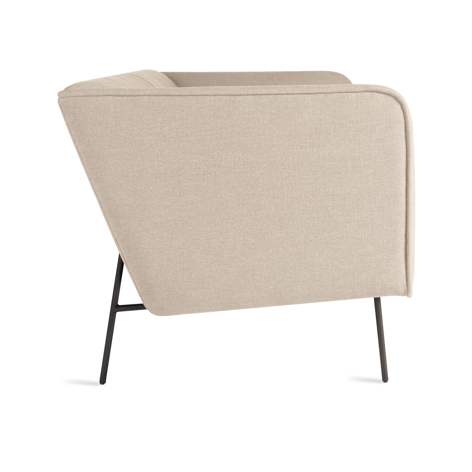 Dandy Upholstered Sofa, 32" H x 96" W x 37" D, Oatmeal Polyester Blend